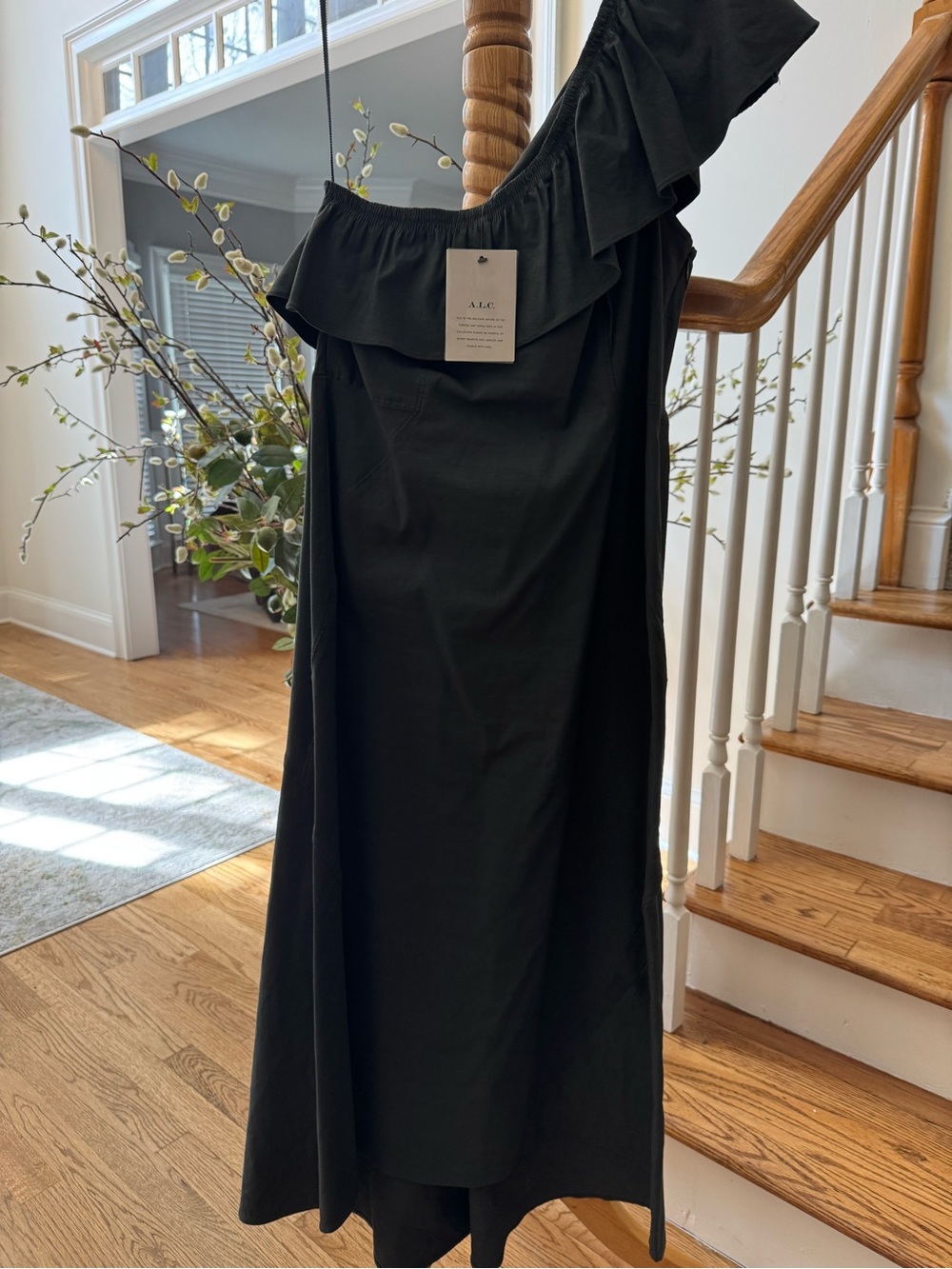A.L.C. Evangeline One-shoulder Dress in Petrol Size 10 New With Tags $455